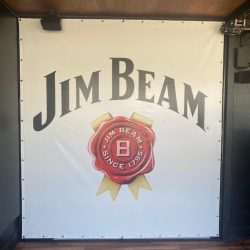 vinly banner signage of jim beam by colorcorp